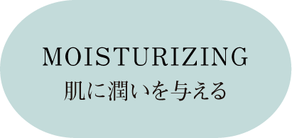 肌に潤いを与える MOISTURIZING